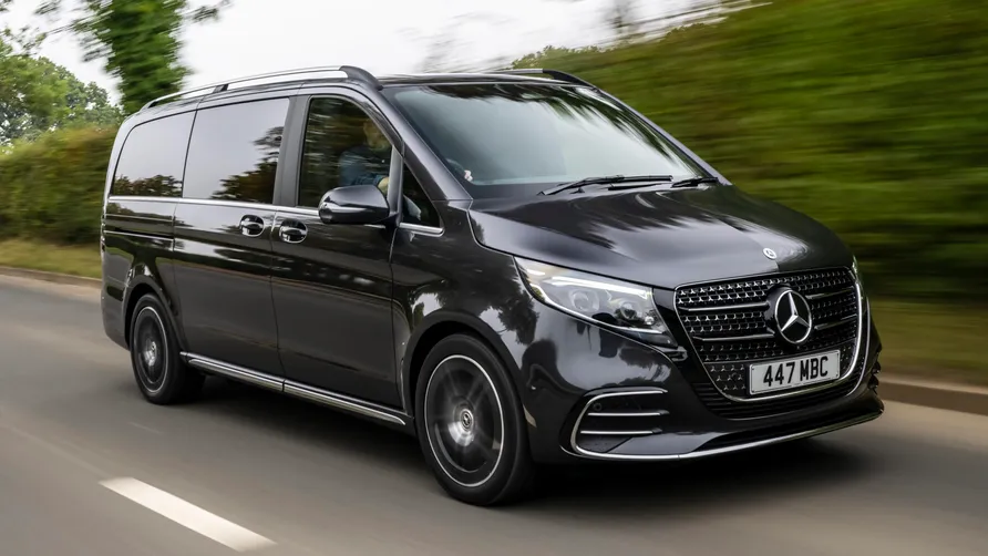 Black Mercedes V-Class executive MPV